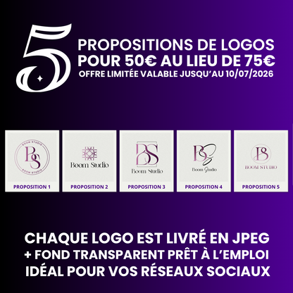 5 propositions de logos